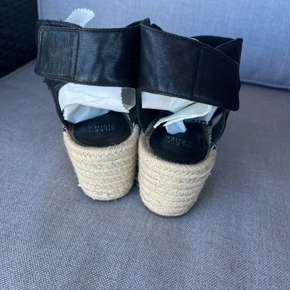 Eileen Fisher Black Espadrilles